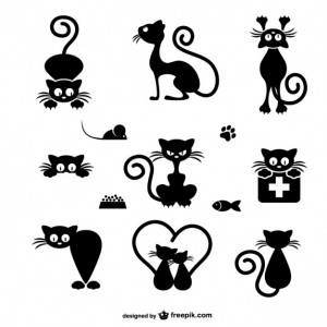 free-cats-silhouettes_23-2147493982